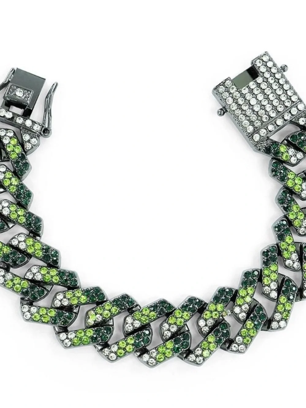 Invicta Elements Unisex 200 mm Drip Chain Bracelet, Arctic Camo Cuban Link 8091